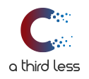 a third less logo